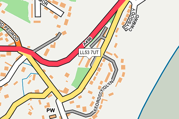 LL53 7UT map - OS OpenMap – Local (Ordnance Survey)