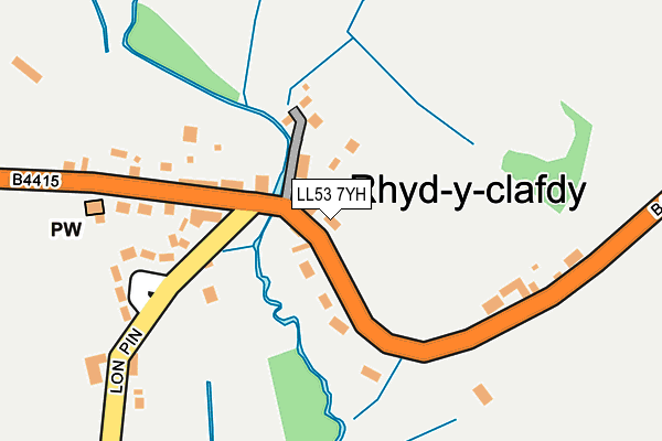 LL53 7YH map - OS OpenMap – Local (Ordnance Survey)