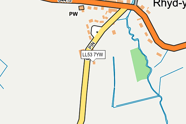LL53 7YW map - OS OpenMap – Local (Ordnance Survey)