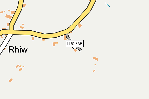 LL53 8AF map - OS OpenMap – Local (Ordnance Survey)
