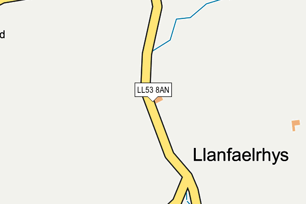 LL53 8AN map - OS OpenMap – Local (Ordnance Survey)