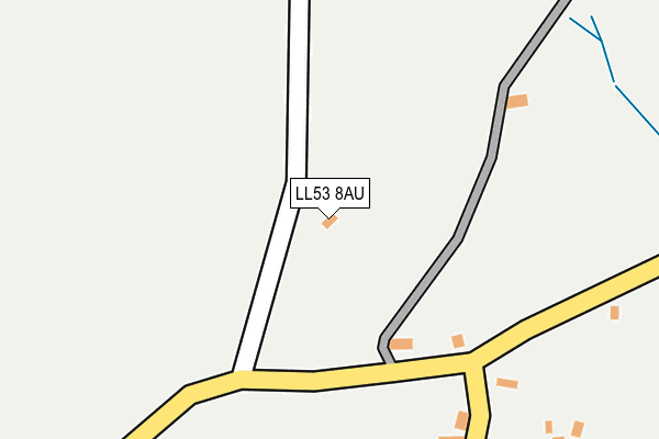 LL53 8AU map - OS OpenMap – Local (Ordnance Survey)