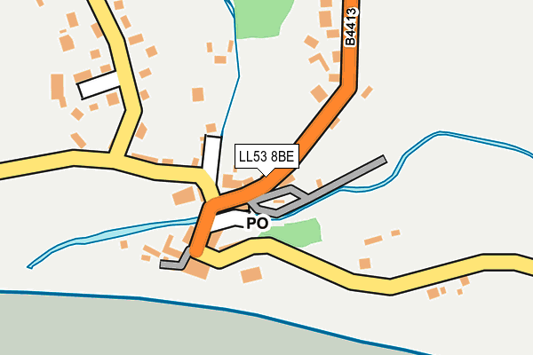 LL53 8BE map - OS OpenMap – Local (Ordnance Survey)