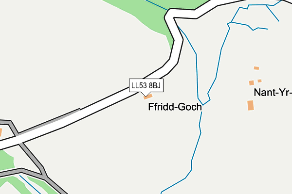 LL53 8BJ map - OS OpenMap – Local (Ordnance Survey)