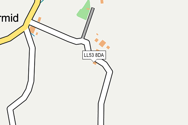 LL53 8DA map - OS OpenMap – Local (Ordnance Survey)