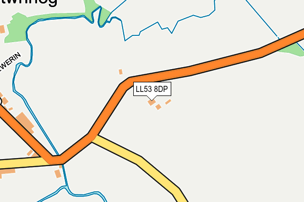 LL53 8DP map - OS OpenMap – Local (Ordnance Survey)