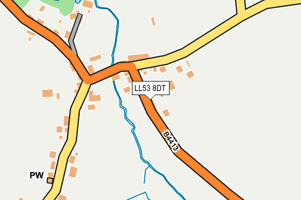 LL53 8DT map - OS OpenMap – Local (Ordnance Survey)