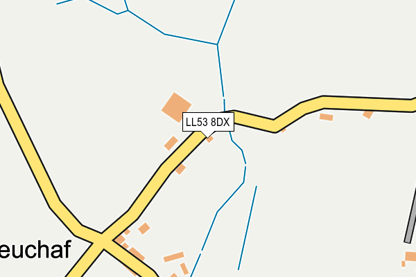 LL53 8DX map - OS OpenMap – Local (Ordnance Survey)