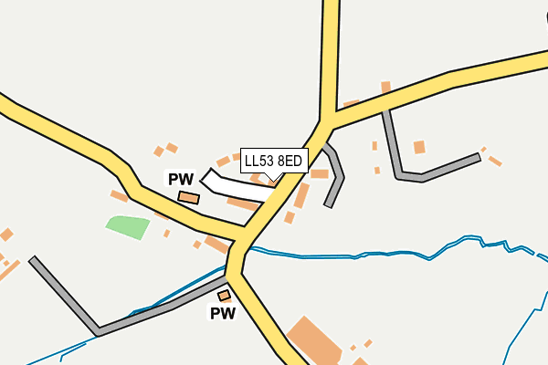 LL53 8ED map - OS OpenMap – Local (Ordnance Survey)