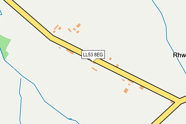 LL53 8EG map - OS OpenMap – Local (Ordnance Survey)
