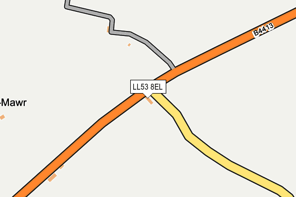 LL53 8EL map - OS OpenMap – Local (Ordnance Survey)