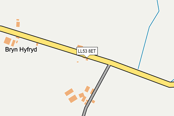 LL53 8ET map - OS OpenMap – Local (Ordnance Survey)