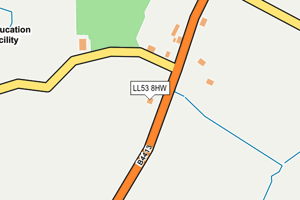 LL53 8HW map - OS OpenMap – Local (Ordnance Survey)