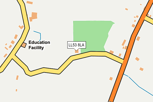 LL53 8LA map - OS OpenMap – Local (Ordnance Survey)