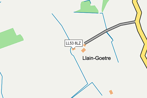 LL53 8LZ map - OS OpenMap – Local (Ordnance Survey)