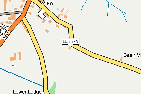 LL53 8NA map - OS OpenMap – Local (Ordnance Survey)