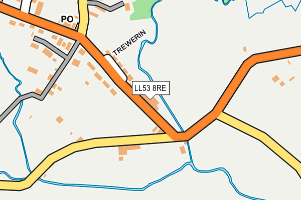 LL53 8RE map - OS OpenMap – Local (Ordnance Survey)