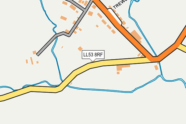 LL53 8RF map - OS OpenMap – Local (Ordnance Survey)