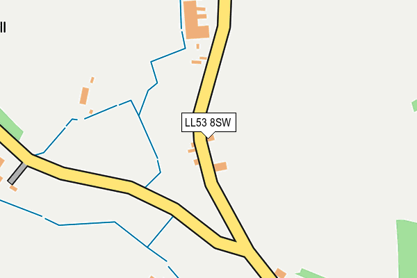 LL53 8SW map - OS OpenMap – Local (Ordnance Survey)