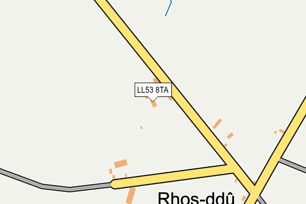 LL53 8TA map - OS OpenMap – Local (Ordnance Survey)