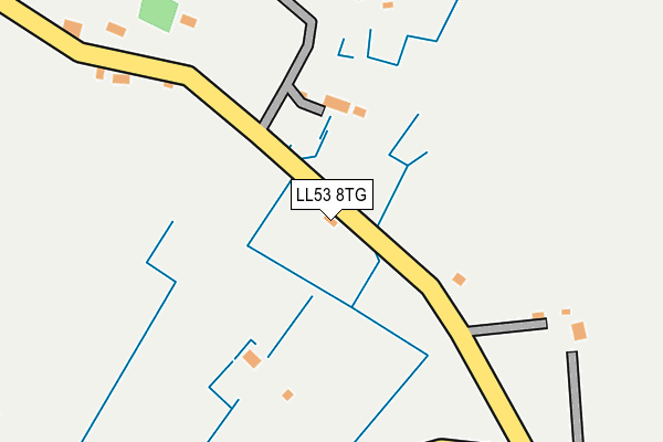 LL53 8TG map - OS OpenMap – Local (Ordnance Survey)