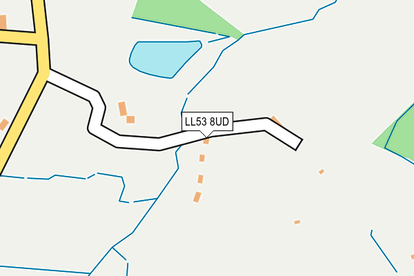 LL53 8UD map - OS OpenMap – Local (Ordnance Survey)