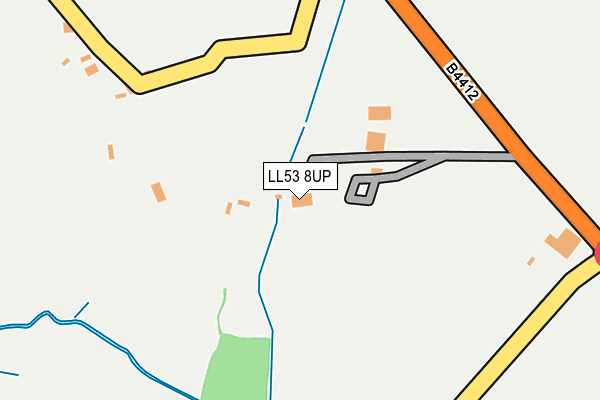 LL53 8UP map - OS OpenMap – Local (Ordnance Survey)