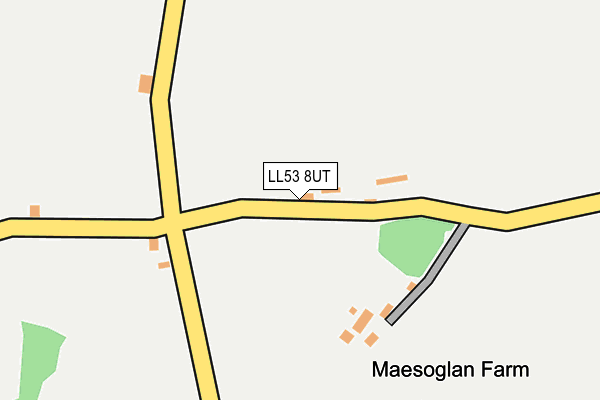 LL53 8UT map - OS OpenMap – Local (Ordnance Survey)