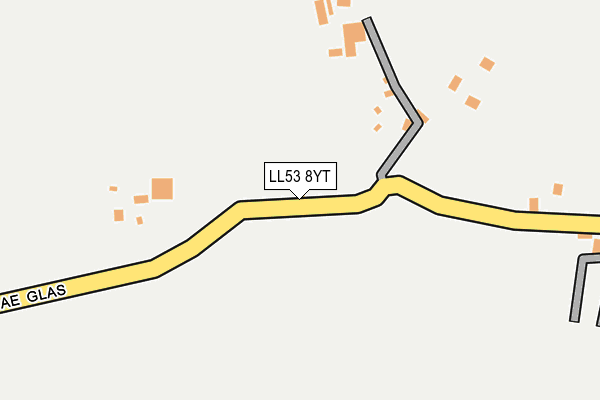 LL53 8YT map - OS OpenMap – Local (Ordnance Survey)