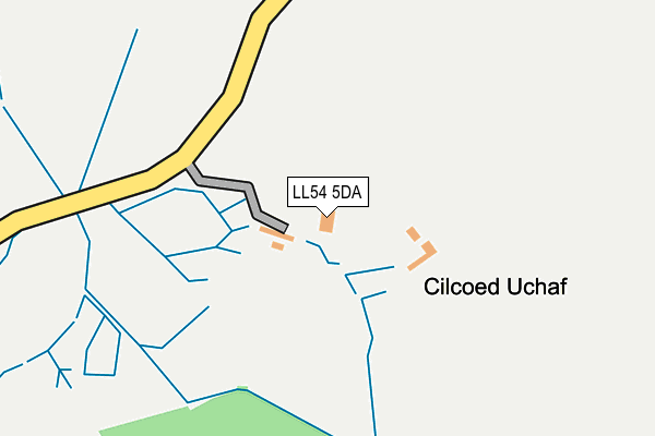LL54 5DA map - OS OpenMap – Local (Ordnance Survey)