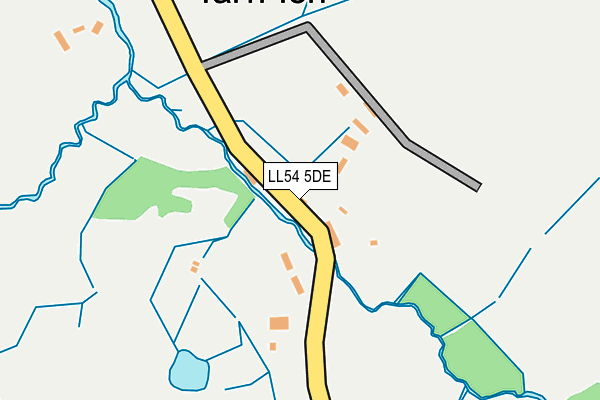 LL54 5DE map - OS OpenMap – Local (Ordnance Survey)