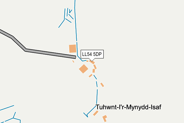 LL54 5DP map - OS OpenMap – Local (Ordnance Survey)