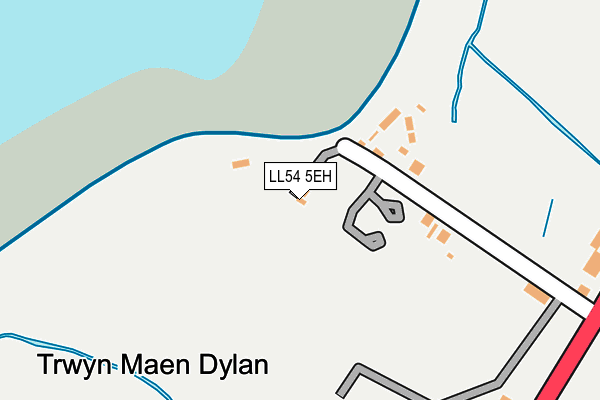 LL54 5EH map - OS OpenMap – Local (Ordnance Survey)