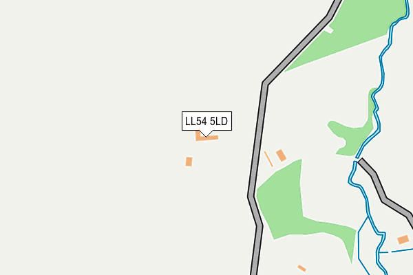 LL54 5LD map - OS OpenMap – Local (Ordnance Survey)