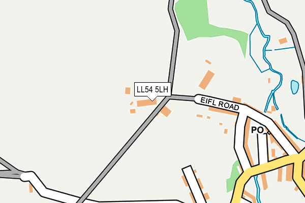 LL54 5LH map - OS OpenMap – Local (Ordnance Survey)