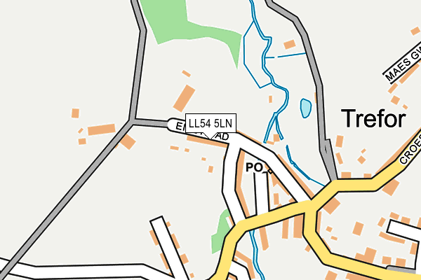 LL54 5LN map - OS OpenMap – Local (Ordnance Survey)