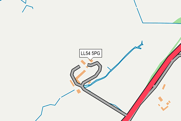 LL54 5PG map - OS OpenMap – Local (Ordnance Survey)