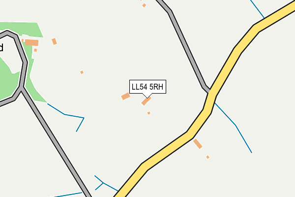 LL54 5RH map - OS OpenMap – Local (Ordnance Survey)
