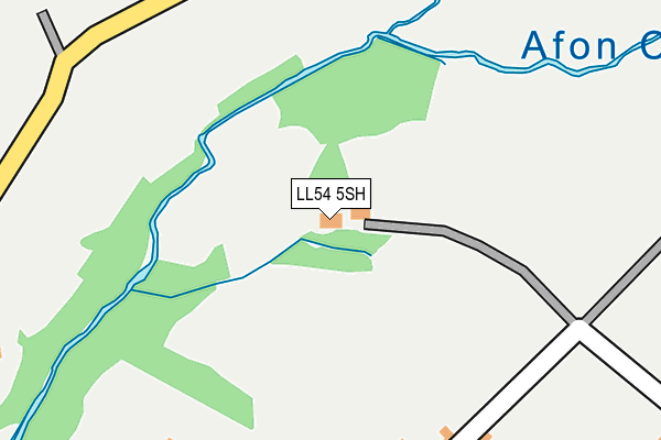 LL54 5SH map - OS OpenMap – Local (Ordnance Survey)