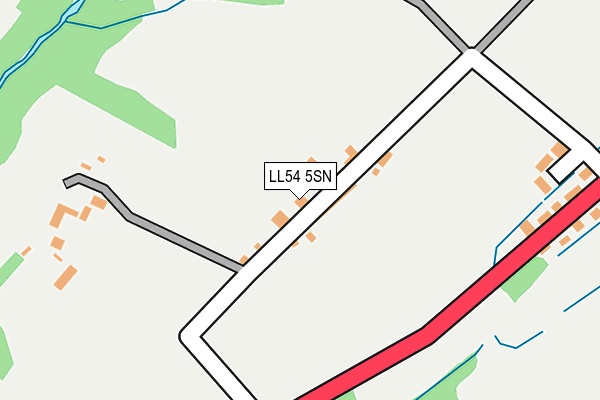LL54 5SN map - OS OpenMap – Local (Ordnance Survey)