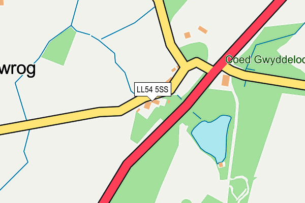LL54 5SS map - OS OpenMap – Local (Ordnance Survey)