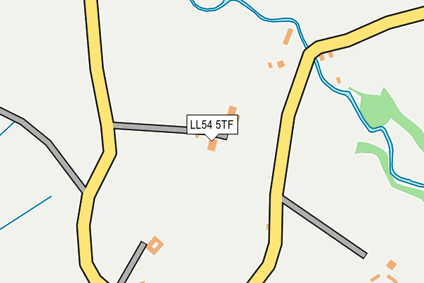 LL54 5TF map - OS OpenMap – Local (Ordnance Survey)