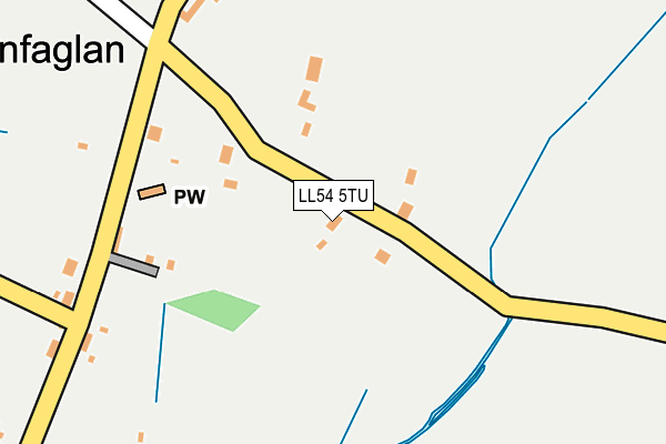 LL54 5TU map - OS OpenMap – Local (Ordnance Survey)