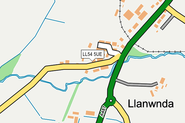 LL54 5UE map - OS OpenMap – Local (Ordnance Survey)