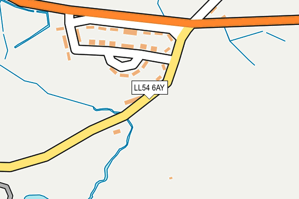 LL54 6AY map - OS OpenMap – Local (Ordnance Survey)