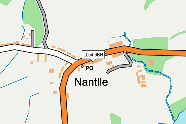 LL54 6BH map - OS OpenMap – Local (Ordnance Survey)