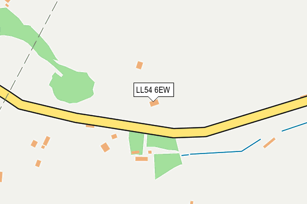 LL54 6EW map - OS OpenMap – Local (Ordnance Survey)