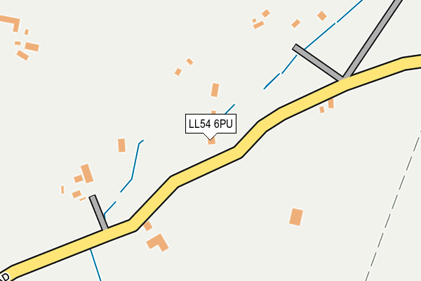 LL54 6PU map - OS OpenMap – Local (Ordnance Survey)