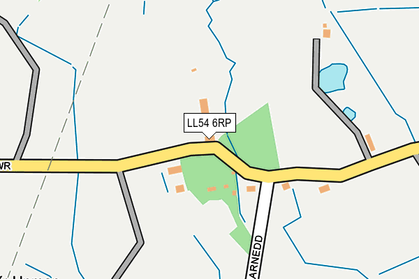 LL54 6RP map - OS OpenMap – Local (Ordnance Survey)