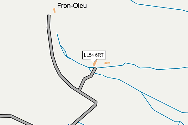 LL54 6RT map - OS OpenMap – Local (Ordnance Survey)